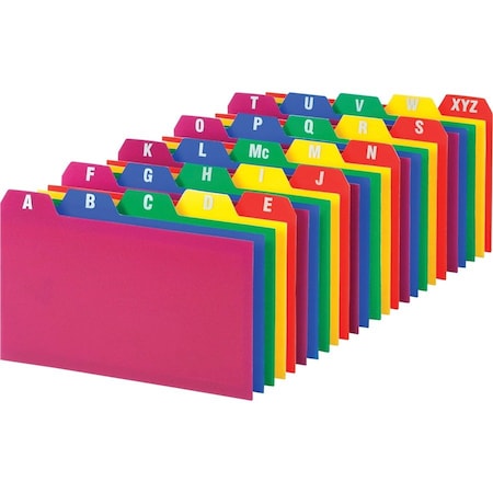 Oxford Card, Guides, Poly, A-Z, 3X5 Pk OXF73153